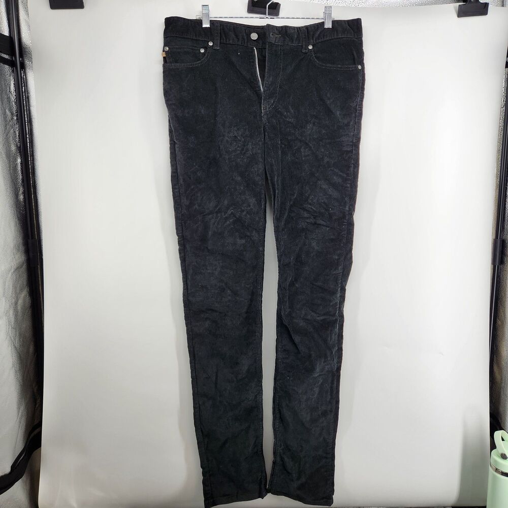 Spoke Men's Size 34 Gray Build A Cord Fives‎ Regular Taper Cotton Pants